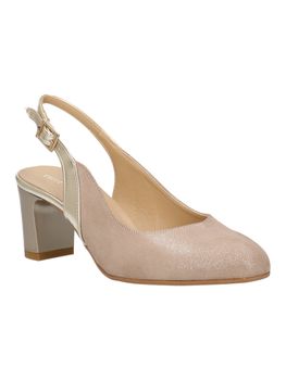 Scarpa con il tacco Valleverde 28240 da donna platino.