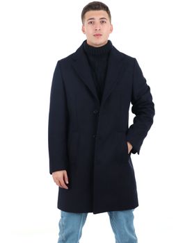 Cappotto Yos BARONE da uomo blu.