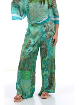 Pantalone Liu Jo VA6067TS124 da donna verde acqua.
