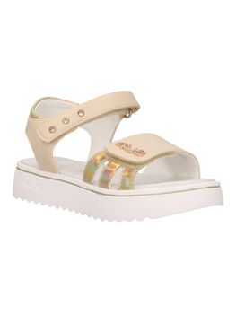 Sandalo 4US Paciotti M25016 da bambina beige.