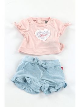 Set Levi's 1EP494 da bambina rosa.