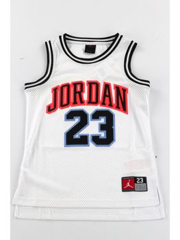 Canotta Nike Jordan 95A773 da bambino bianca.