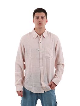 Camicia Calvin Klein LV04RF121G da uomo pesca.