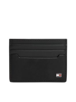 Portacarte Tommy Hilfiger AM0AM14500 da uomo nero.