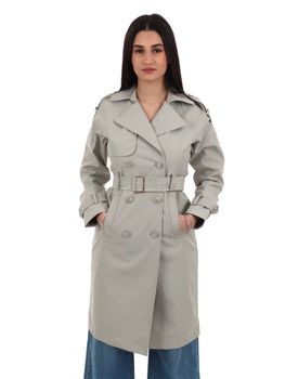 Trench Yes Zee O402 KZ00 da donna grigio+beige.