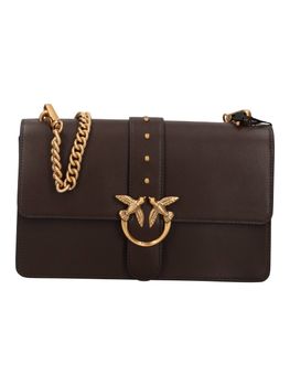 Borsa Pinko 107621 A0F1 da donna marrone e oro.