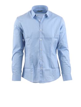 Camicia Daniele Alessandrini C1657R13244 21 da uomo azzurra.