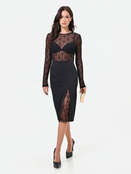 Gonna Rinascimento CFC0130486003 da donna nera.