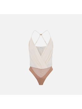 Body Elisabetta Franchi BO01461E2 da donna burro.