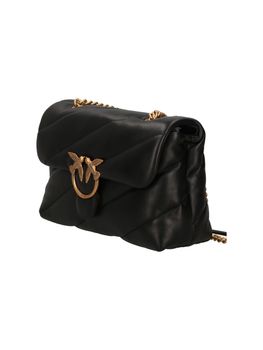 Borsa Pinko 100038 A0F2 da donna nera e oro.