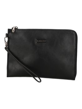 GUESS Borsa Tracolla Uomo Certosa Saffiano Smart Black - Sac Bandoulière Homme Élégant