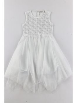Abito Guess J5RK08 KAUH0 da bambina bianco.
