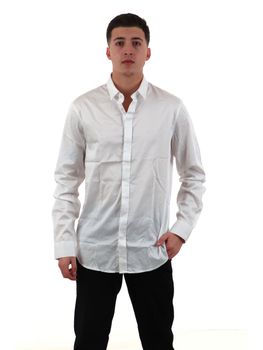 Camicia Armani Exchange 8NZCBD ZN10Z da uomo bianca.