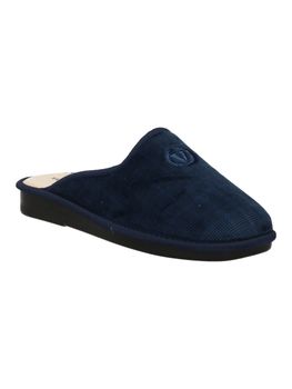 Valleverde 55808: Ciabatte Invernali Da Uomo In Lana Cotta – Calde E Confortevoli, Colore Blu