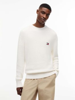 Maglione Tommy Jeans DM0DM20923 da uomo bianco.