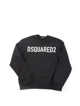 Felpa Dsquared2 DQ2009 D0A4D da ragazzo nera.
