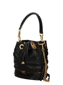 Borsa a secchiello La Carrie 151MEM115TBS da donna nera.