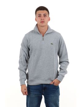 Felpa Lacoste SH1927 da uomo grigia.