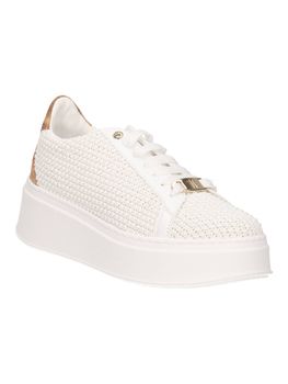 Scarpe Donna 1A Classe Alviero Martini Sneakers In Pelle Marrone Linea New Geo Crossing P941