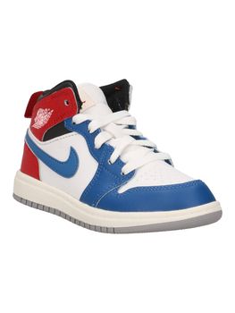 Sneakers Jordan jordan 1 mid ps DQ8424 da bambino blue+red+white.