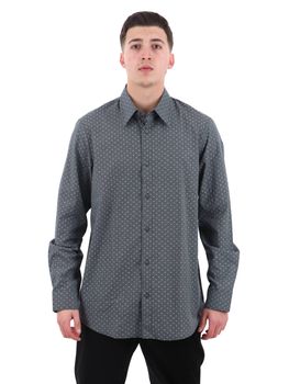 Camicia Armani Exchange XM002811 AF24739 celeste e blu.