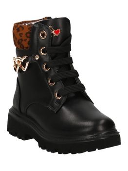 Stivaletti Asso AG-17542 da bambina nero+beige.