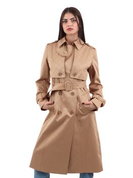 Trench Elisabetta Franchi CP62D51E2 da donna camel.