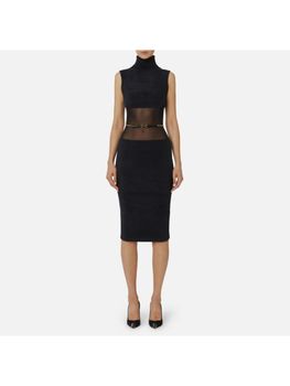Abito Elisabetta Franchi AM37T57E2 da donna nero.