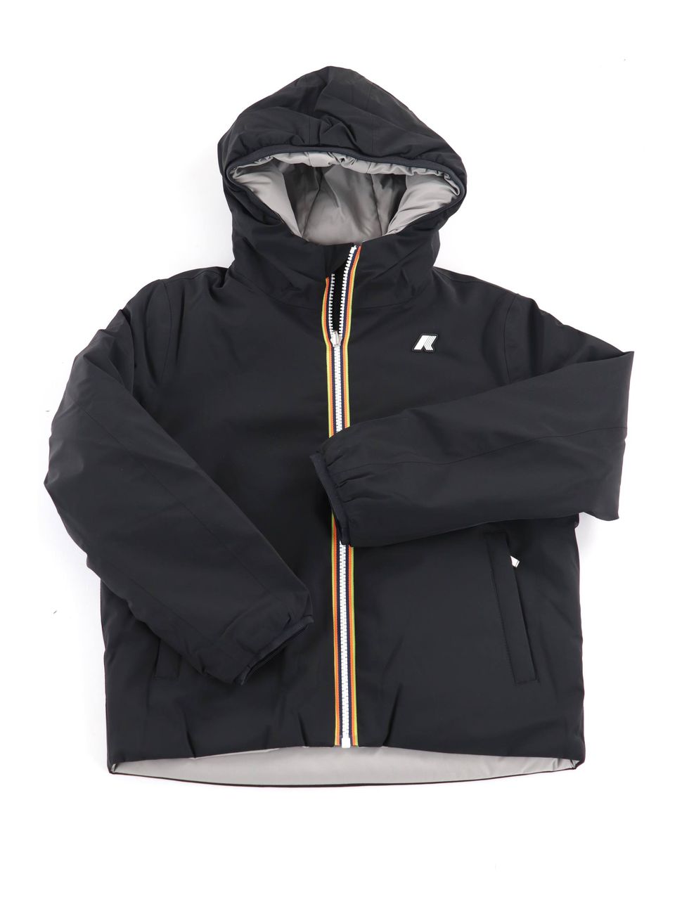 piumino-k-way-k71337w-da-bambino-nero-plus-grigio