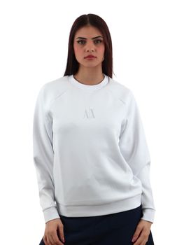 Felpa Armani Exchange XW000826 AF13397 da donna bianca.