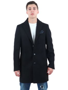 Cappotto AD Icon T-213 da uomo nero.