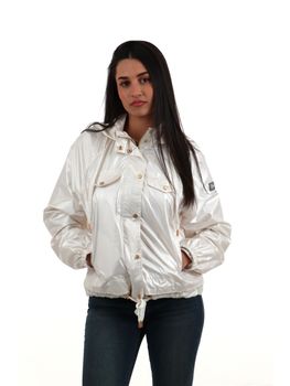 Giubbino Yes Zee J437 GT00 da donna gesso.