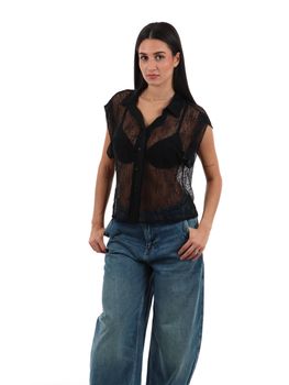 Camicia Choral PE26224 da donna nera.