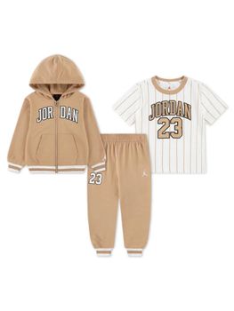 Set Jordan 85F275 da bambino cammello.