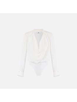 Body Elisabetta Franchi CB00261E2 da donna avorio.