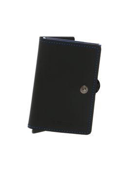 Portacarte Secrid unisex nero e blu.