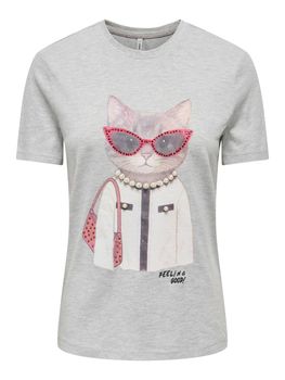 T-shirt Only BARIA REG TOP 15353246 da donna grey.