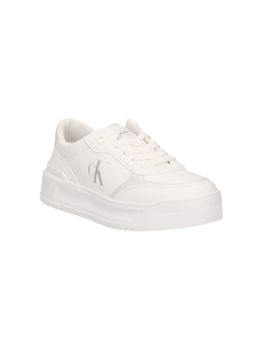 Sneaker Calvin Klein V3A9-82021 da bambina bianca e argento.