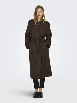 Cappotto Only 15344734 da donna cioccolato.