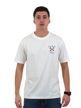 FYLTR T-Shirt Uomo Tinta Unica In Cotone Slub - Vestibilità Regolare, Colore Golden Sunset, Taglia L, Morbida E Traspirante