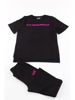 Tuta EA7 7G000071 AF12503 da bambina nera.