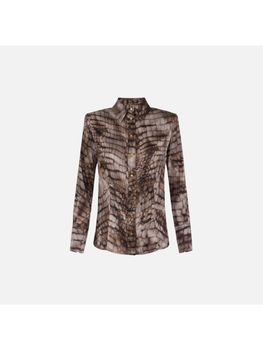 FYLTR – Camicia Donna Tinta Unita Vestibilità Regolare – Rosa Boss (Rayon Effetto Lino)