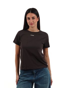 T-shirt Pinko 100373 A3HK da donna marrone.