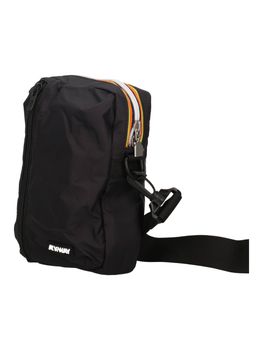 Borsa a tracolla K-Way K7116UW da uomo nera.