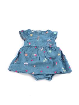 Vestito Guess S6GG07 WHBL0 da bambina blu.