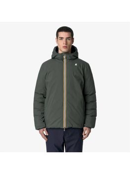 Giubbotto K-Way K8127WW da uomo verde e blu.
