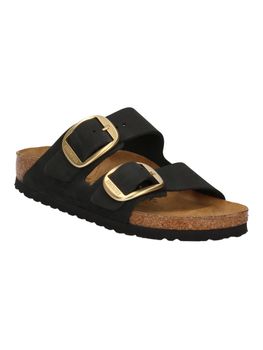 Ciabatta Birkenstock 1023290 Arizona Big Buckle da donna nera.