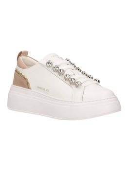 Sneaker Emanuelle Vee 462P 100 13 P003 da donna bianca sand.
