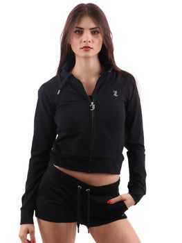 Felpa Juicy Couture VEJH70564WC4 da donna nera.