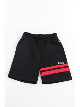 Pantaloncino GCDS Z0UJQL594F004 da bambino nero+rosso.
